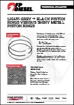 Black Piston Rings Versus Shiny Metal Piston Rings Black Piston Rings Versus Shiny Metal Piston Rings